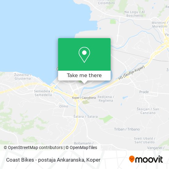 Coast Bikes - postaja Ankaranska map