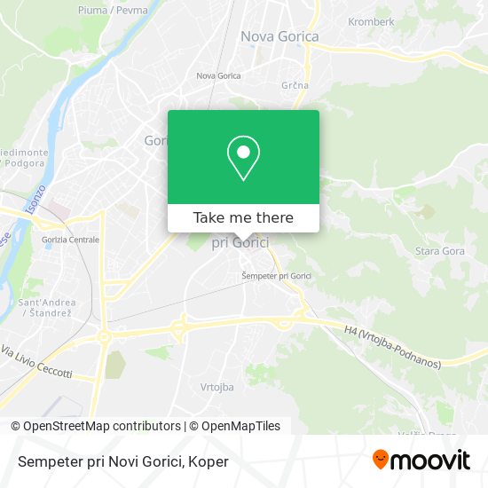 Sempeter pri Novi Gorici map