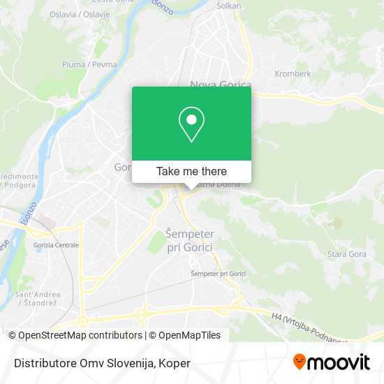 Distributore Omv Slovenija map