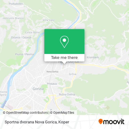 Sportna dvorana Nova Gorica map