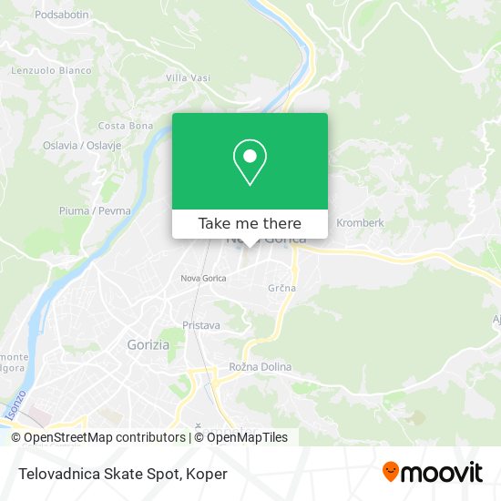 Telovadnica Skate Spot map