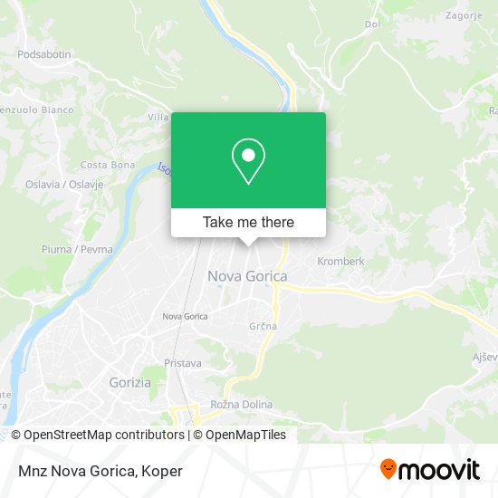Mnz Nova Gorica map