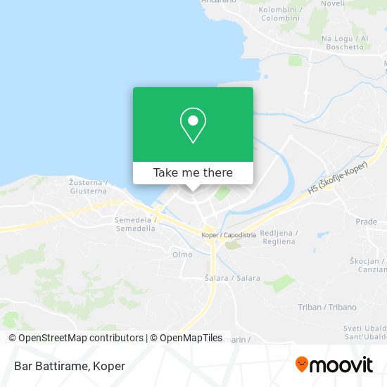 Bar Battirame map