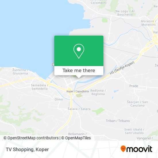 TV Shopping map