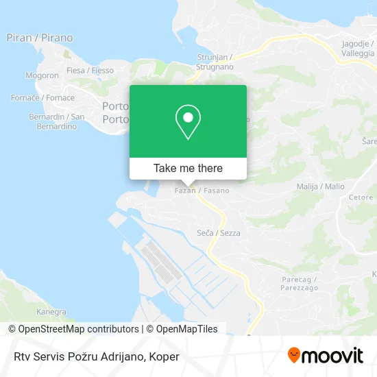 Rtv Servis Požru Adrijano map