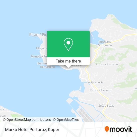 Marko Hotel Portoroz map