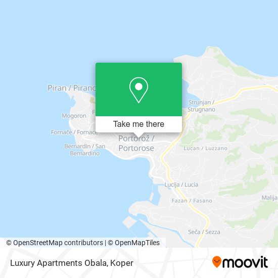 Luxury Apartments Obala map