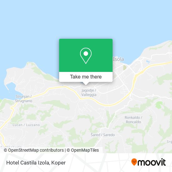 Hotel Castila Izola map