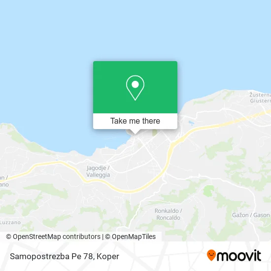 Samopostrezba Pe 78 map