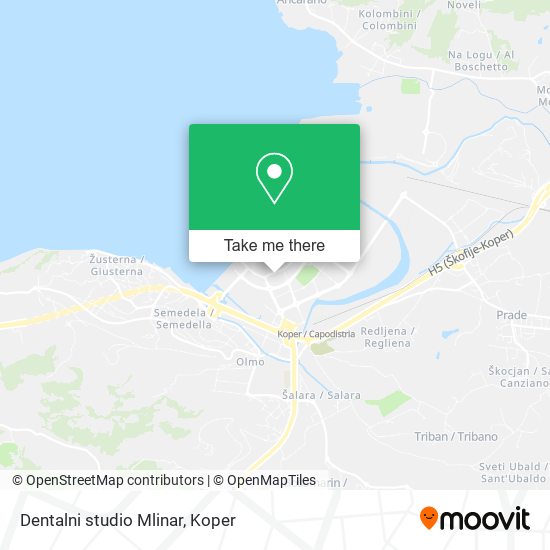 Dentalni studio Mlinar map