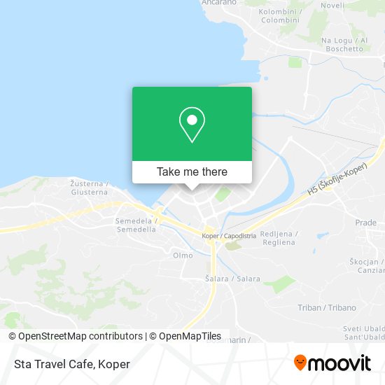 Sta Travel Cafe map