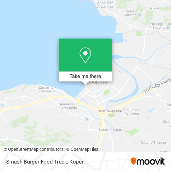Smash Burger Food Truck map