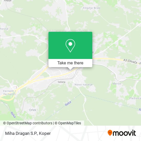 Miha Dragan S.P. map