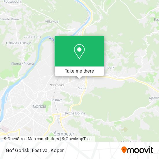 Gof Goriski Festival map