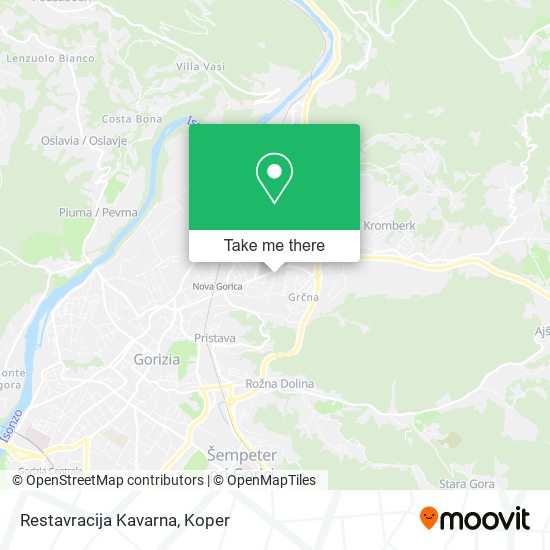 Restavracija Kavarna map