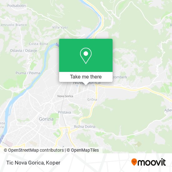 Tic Nova Gorica map