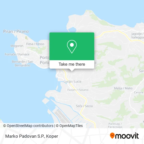 Marko Padovan S.P. map