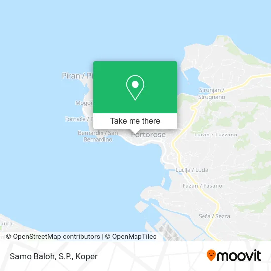 Samo Baloh, S.P. map