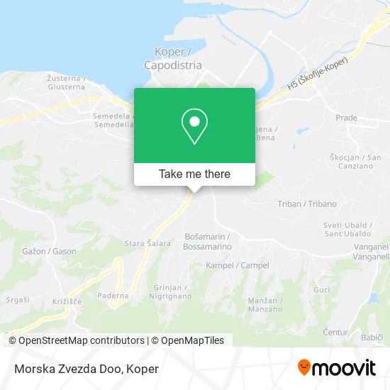 Morska Zvezda Doo map