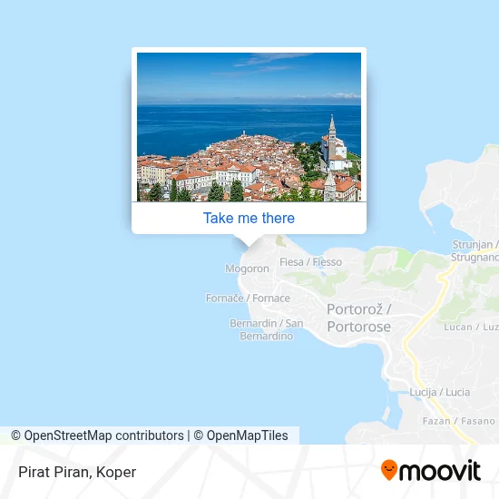 Pirat Piran map