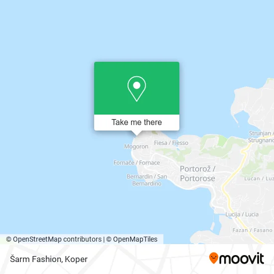 Šarm Fashion map