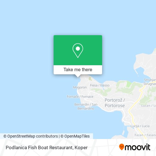 Podlanica Fish Boat Restaurant map