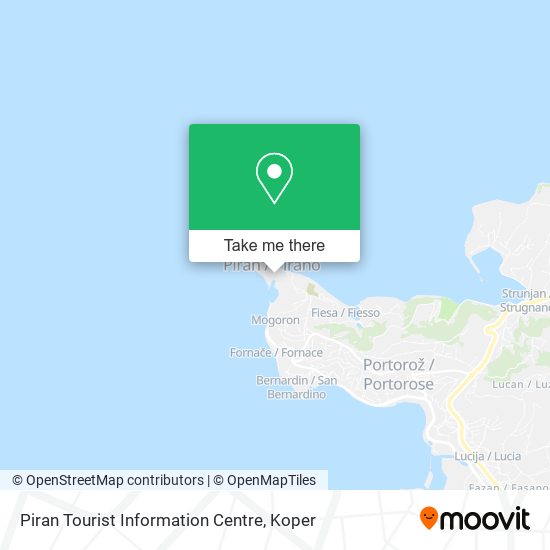Piran Tourist Information Centre map
