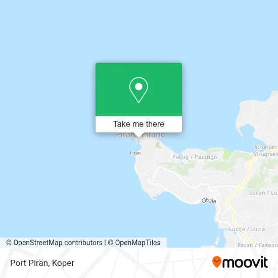 Port Piran map