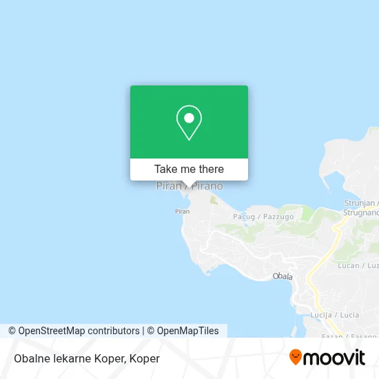 Obalne lekarne Koper map
