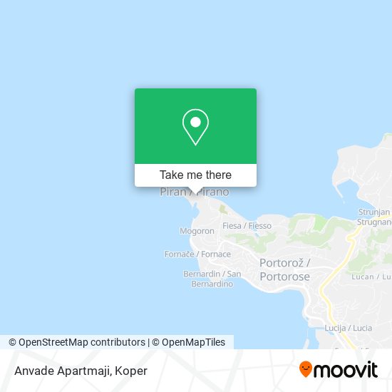 Anvade Apartmaji map