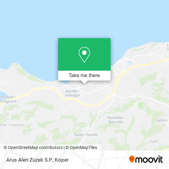 Arus Alen Zuzek S.P. map
