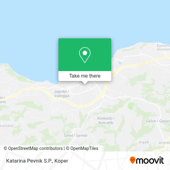 Katarina Pevnik S.P. map