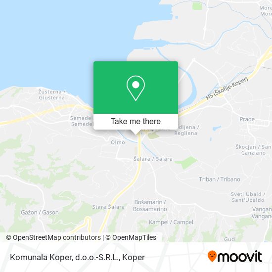Komunala Koper, d.o.o.-S.R.L. map