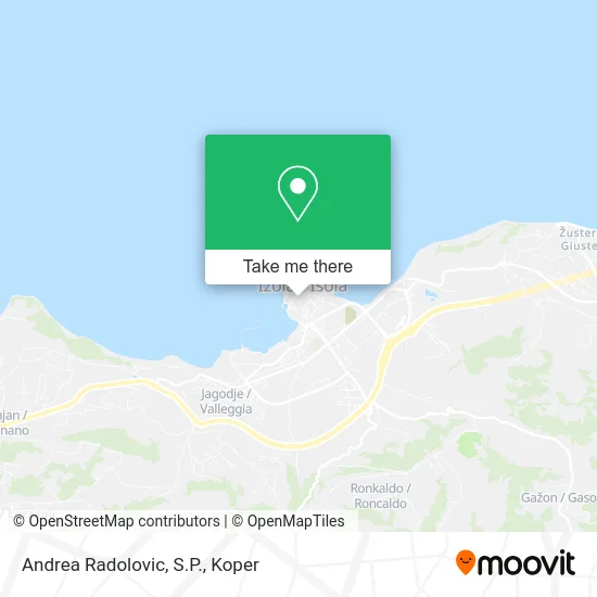 Andrea Radolovic, S.P. map