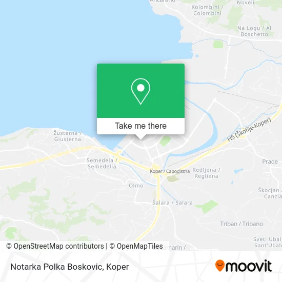 Notarka Polka Boskovic map