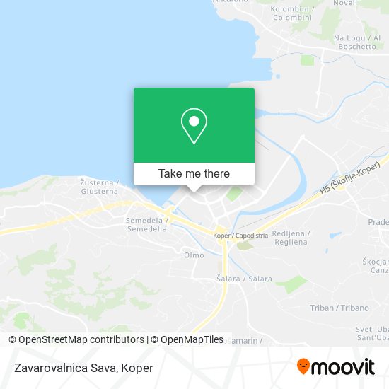 Zavarovalnica Sava map