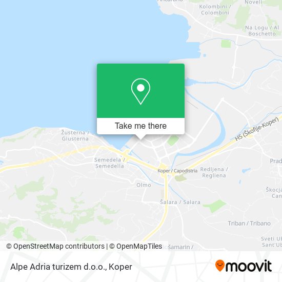 Alpe Adria turizem d.o.o. map