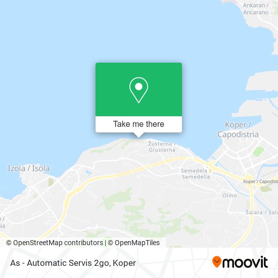 As - Automatic Servis 2go map