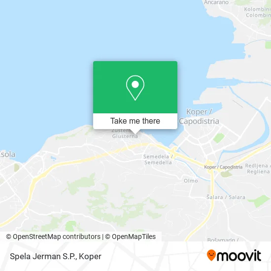 Spela Jerman S.P. map