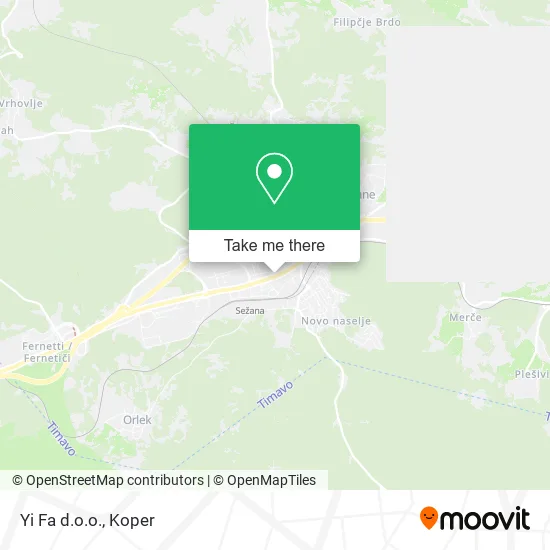Yi Fa d.o.o. map