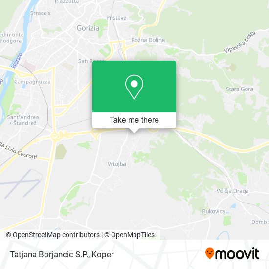 Tatjana Borjancic S.P. map