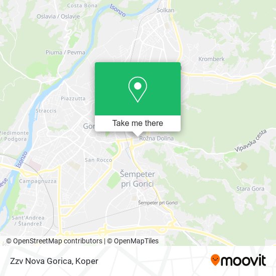 Zzv Nova Gorica map