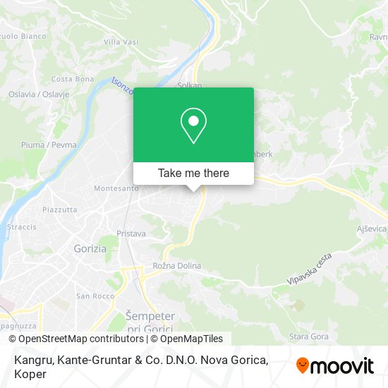 Kangru, Kante-Gruntar & Co. D.N.O. Nova Gorica map