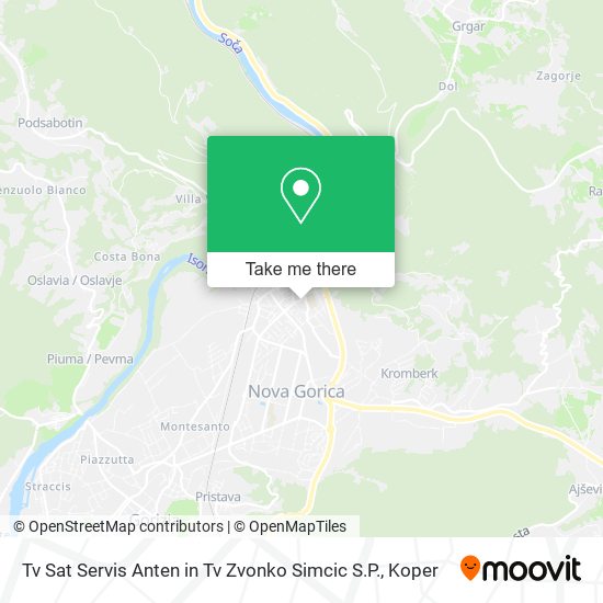 Tv Sat Servis Anten in Tv Zvonko Simcic S.P. map