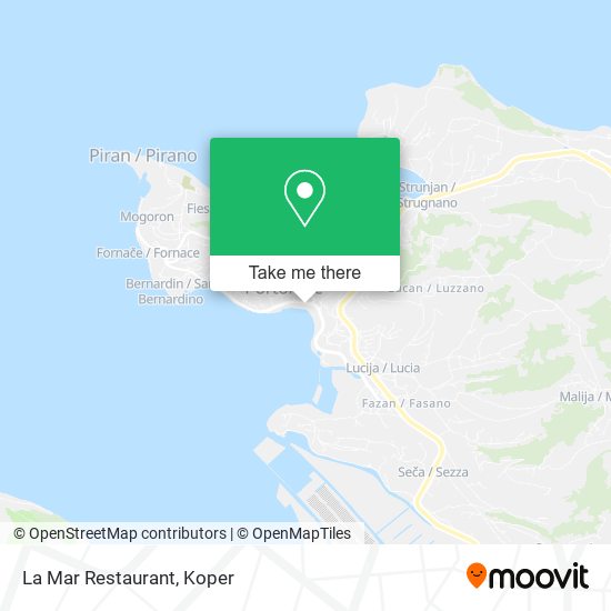 La Mar Restaurant map