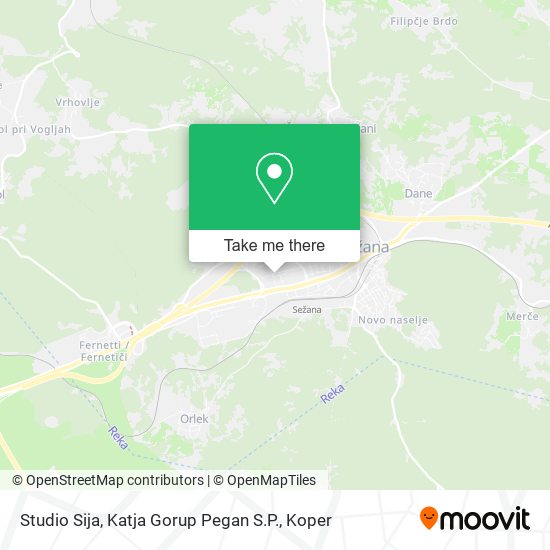 Studio Sija, Katja Gorup Pegan S.P. map