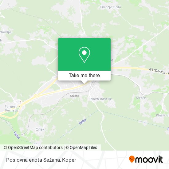 Poslovna enota Sežana map