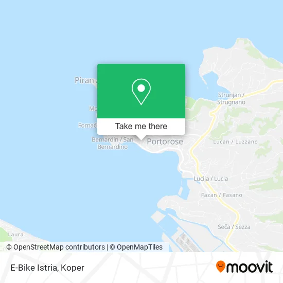 E-Bike Istria map