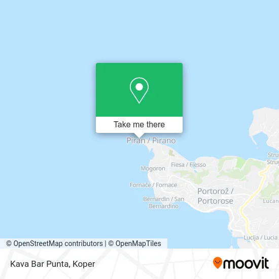 Kava Bar Punta map