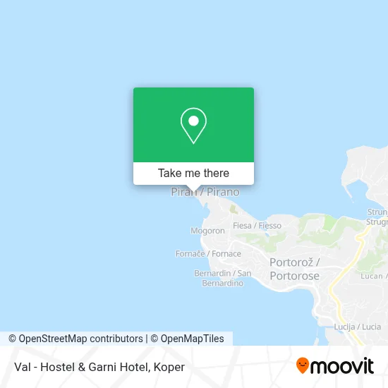 Val - Hostel & Garni Hotel map
